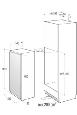 Gorenje-RBI5102AW-Einbau-Khlschrank-A-161-kWhJahr-Khlteil-146-L-Gefrierteil-17-L-wei-Abtau-Vollautomatik-im-Khlteil-Innenbeleuchtung-0-0