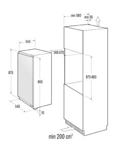 Gorenje-RI-5092-AW-Einbaukhlschrank-A-875-cm-Hhe-027-kWh-150-L-Khlteil-Abtau-Vollautomatik-Festtrtechnik-wei-0-0