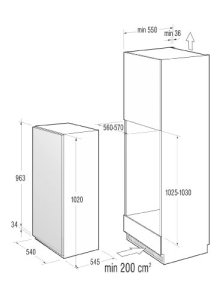 Gorenje-RI4102AW-Einbau-Khlschrank-A-101-kWhJahr-Khlteil-180-L-wei-2-Behlter-fr-Obst-und-Gemse-Innenbeleuchtung-0-0