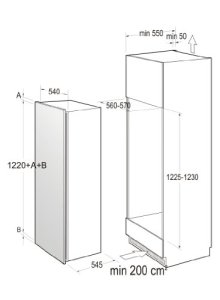 Gorenje-RI5122AW-Einbau-Khlschrank-A-104-kWhJahr-Khlteil-217-L-wei-5-Glasabstellflchen-davon-4-hhenverstellbar-Innenbeleuchtung-0-0