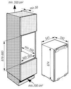 Miele-K-512-I-2-Einbau-Khlschrank-A-Khlen-117-L-Gefrieren-17-L-Festtr-Monatge-0-2