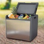 Edelstahl-Hybrid-Khlbox-Inhalt-41-Liter-2-Khlsysteme-Kompressor-System-Camping-Khlschrank-12-V-Anschluss-und-230-V-0