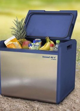 Kompressor-Khlbox-39-Liter-Gefrierbox-230-V-Anschluss-Mini-Khlschrank-Camping-Edelstahl-Blende-0