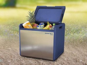 Kompressor-Khlbox-39-Liter-Gefrierbox-230-V-Anschluss-Mini-Khlschrank-Camping-Edelstahl-Blende-0